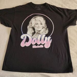 Dolly Parton Black Graphic Tshirt Size XL